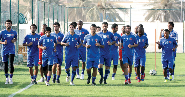 "جانب من تدريبات الشعب\t\t\t\t البيان"
