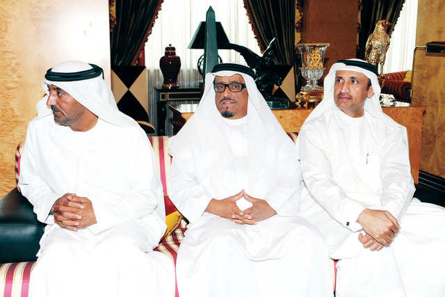 "أحمد بن سعيد ومحمد الشيباني وضاحي خلفان"
