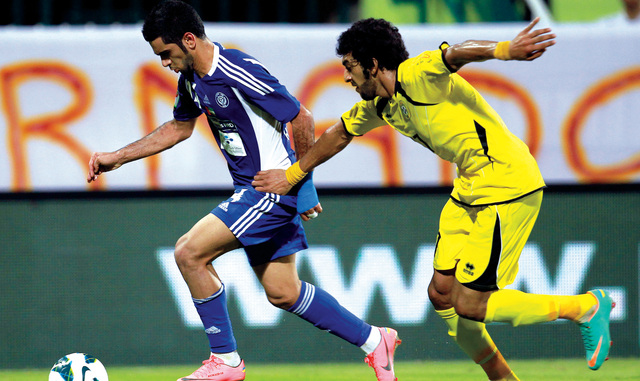 "جانب من مباراة النصر واتحاد كلباء \t\tتصوير سالم خميس"