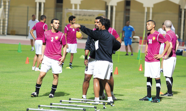 "الوصل يواصل تدريباته بهمة ونشاط \tتصوير - عماد علاء الدين"