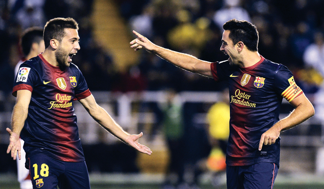 "فرحة فابريغاس و ألبا بالفوز الكاتالوني الكبير \t أف ب"