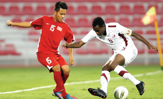 "منتخب قطر حول تأخره لفوز 2-1 \tالبيان"