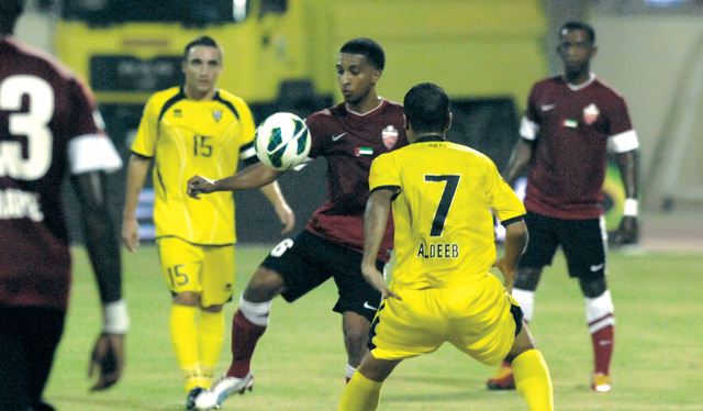 "كلباء لعب أفضل مبارياته في الدوري حتى الآن ولم يكسب"