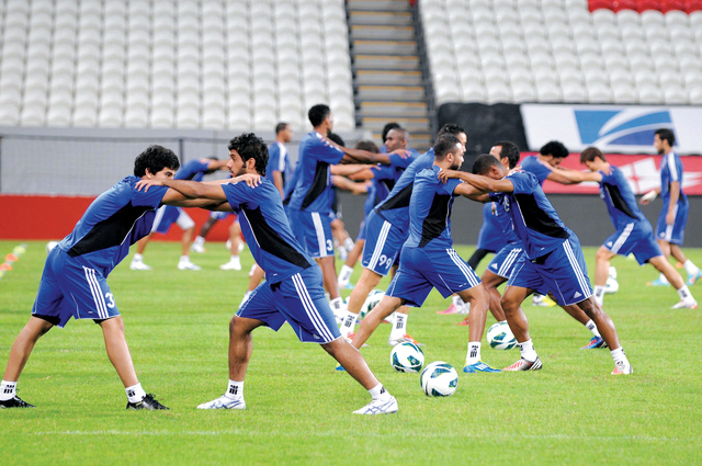 "من تدريبات الجزيرة الأخيرة\t\tالبيان"