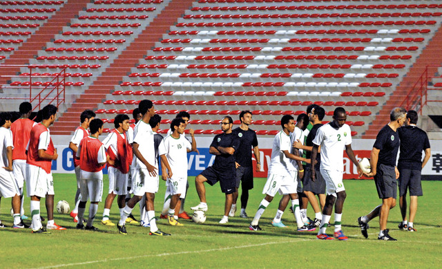 "من تدريبات الأخضر السعودي \t  تصوير محمد منور"