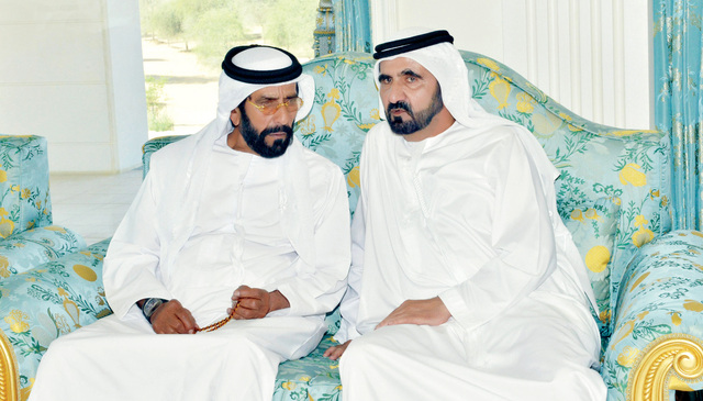 "محمد بن راشد وطحنون بن محمد"