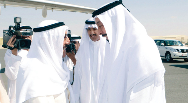 "رئيس الدولة وأمير الكويت بحضور جمعة الزعابي"