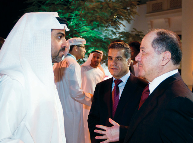 "حامد بن زايد والبرزاني"