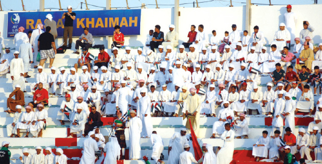 "جانب من الحضور الجماهيري في مباراة المنتخب والكويت"
