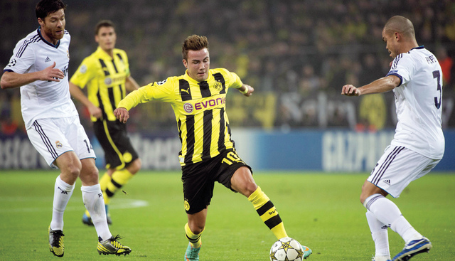 "دورتموند أسقط الريال في مباراة الذهاب \t\t أرشيفية"