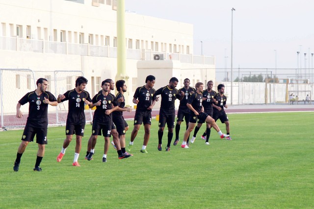 "جانب من تدريبات الفهود\tالبيان"