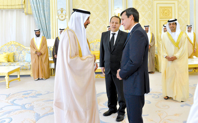 "رئيس الدولة مرحبا بنائب رئيس مجلس الوزراء وزير خارجية تركمانستان وام"