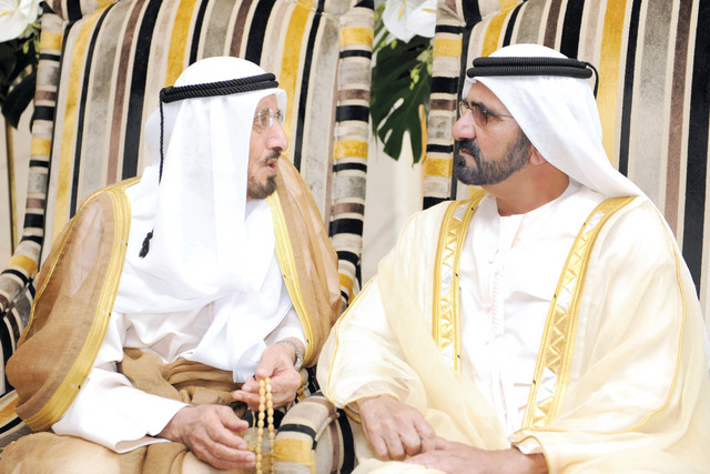 "محمد بن راشد وأحمد بن الشيخ مجرن"