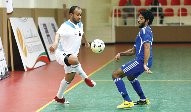 "من منافسات دوري الصالات \t\t البيان"