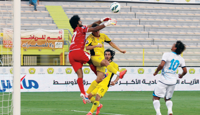 "الوصل يكسب بني ياس ويغرد في صدارة المجموعة الثانية \t تصوير: موهان"