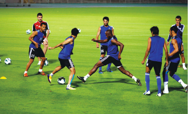 "تحضيرات العين للقاء كلباء مرت على أفضل ما يكون     \tمن المصدر"