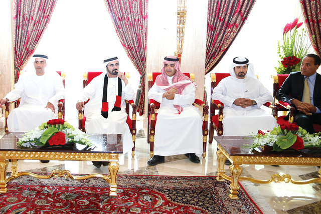 "محمد بن راشد وسيف بن زايد وحمدان بن مبارك ووليد الابراهيم"
