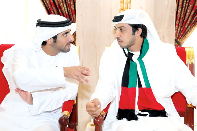 "حمدان بن محمد ومنصور بن زايد"
