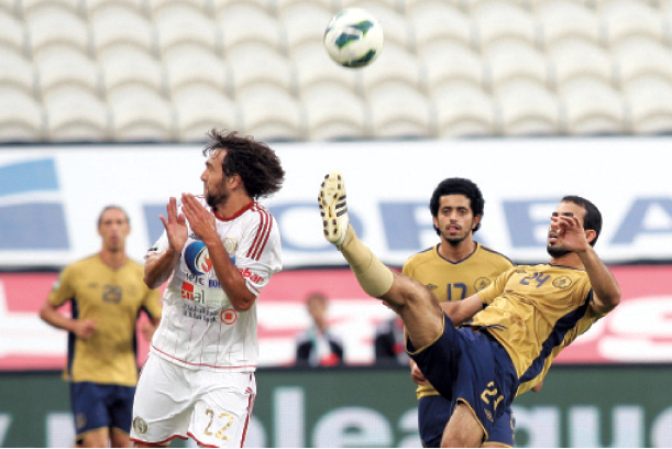"أسود دبي نجحوا في خطف التعادل من ملعب الجزيرة في الوقت القاتل\t        تصوير مجدي اسكندر"