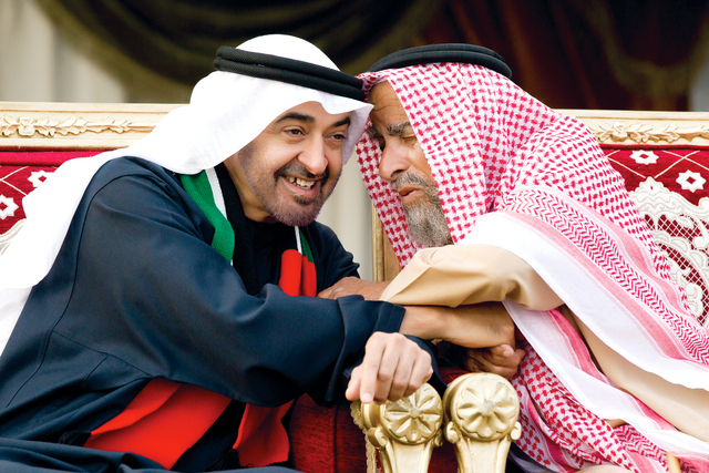 "محمد بن زايد وحديث مع المهيري"