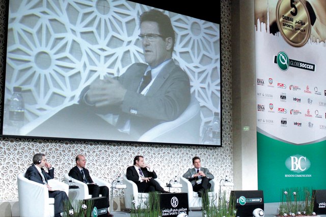 "مؤتمر دبي يتميز بحضور أكبر الشخصيات العالمية المعنية بكرة القدم\t من المصدر"