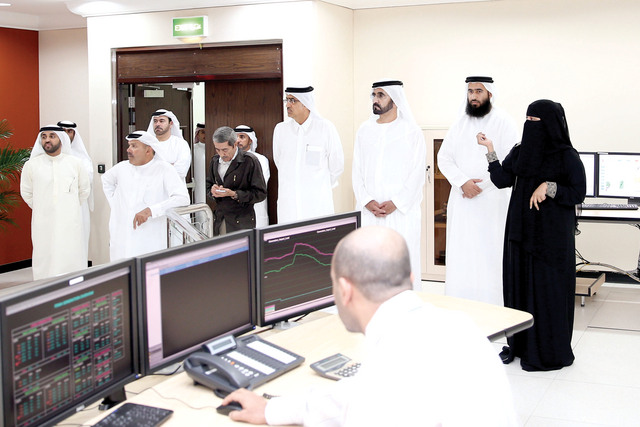"نائب رئيس الدولة يتابع شرحاً عن عمل المحطة المتطورة"