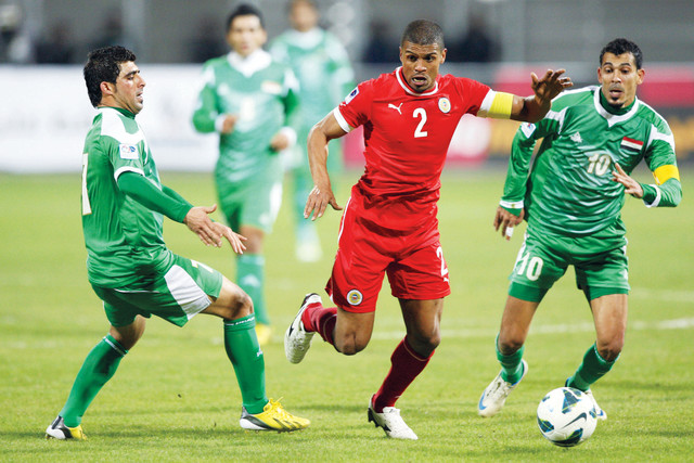 "من لقاء المنتخب البحريني والعراقي في الدور قبل النهائي"