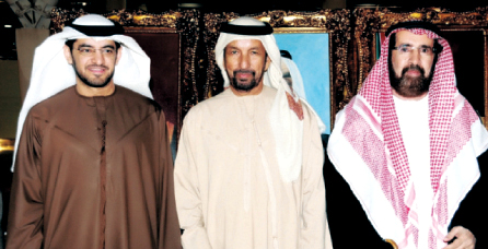 "عبيد سيف الناصري وحمد سهيل الخييلي وفلاح الأحبابي"