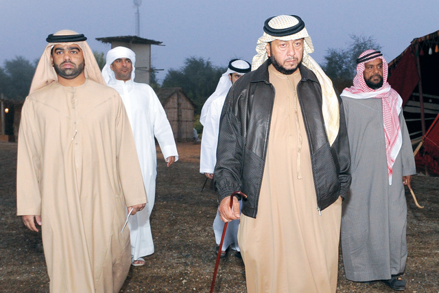 "سلطان بن زايد يتابع السباق \t تصوير مجدى إسكندر"
