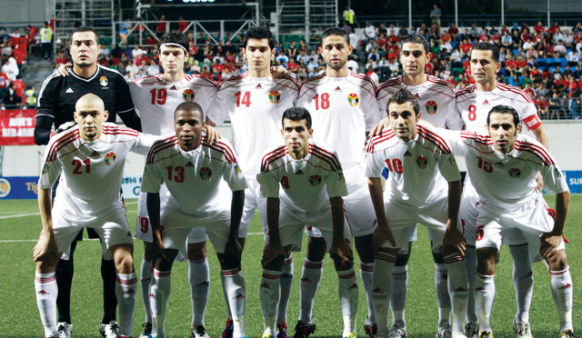"المنتخب الاردني \t من المصدر"