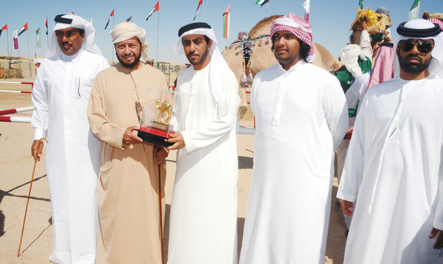 "الفائز الأول في شوط أبناء القبائل\t\tمن المصدر"