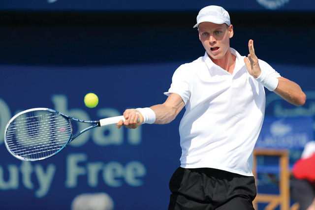 "التشيكي توماس بيرديتش \tتصوير ـــ عماد علاء الدين"