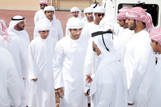 "حمدان بن محمد وسعيد آل مكتوم"