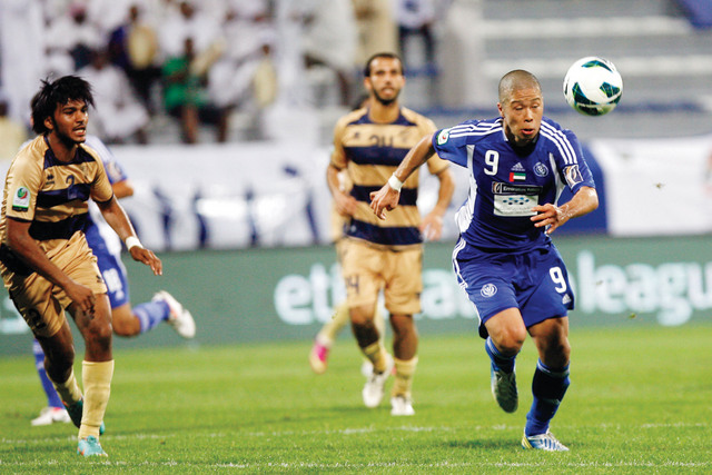 "النصر نجح في العودة إلى الانتصارات وتجاوز دبي \tتصوير - مصطفى الأميري"