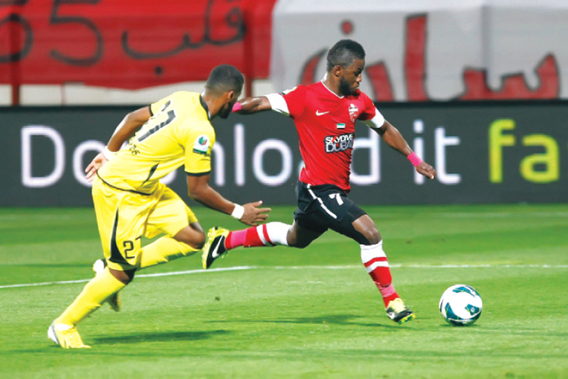 "الأهلي نجح في الفوز على اتحاد كلباء تصوير ــ غلام كاركر"