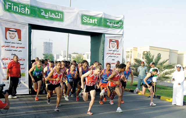 "لحظة انطلاقة ماراثون العام الماضي \tأرشيفية"