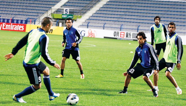 "جانب من تدريبات النصر\t\tتصوير: عاطف الغمري"