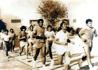 "معسكر فريق العين لليد في تونس عام 1979"