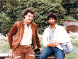 "النقيب مع عبدالله النعيمي بمعسكر يوغسلافيا 1983"