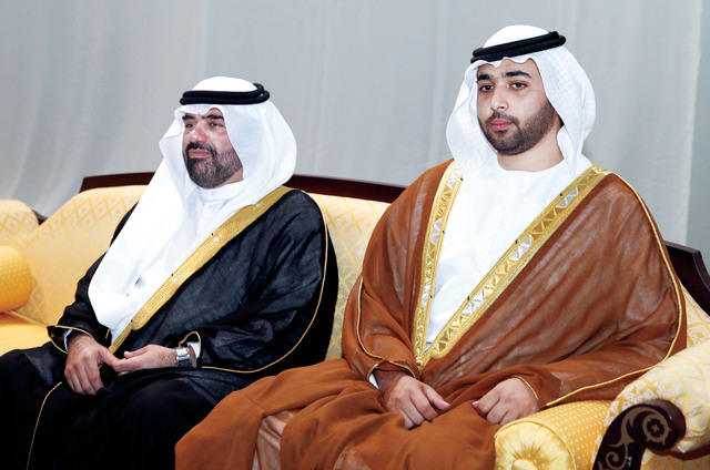 "ولي عهد أم القيوين ووالد العريس زياد كلداري"