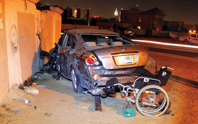 "السرعة وعدم الانتباه أحد مسببات الحوادث \t أرشيفية"