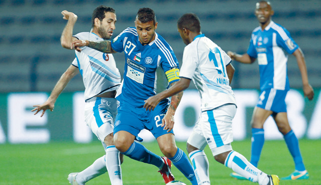 "النصر نجح في عبور بني ياس تصوير : سالم خميس"