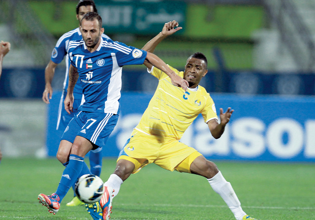 "الغرافة ألحق الخسارة الثالثة بالنصر في دوري أبطال آسيا تصوير: سالم خميس"