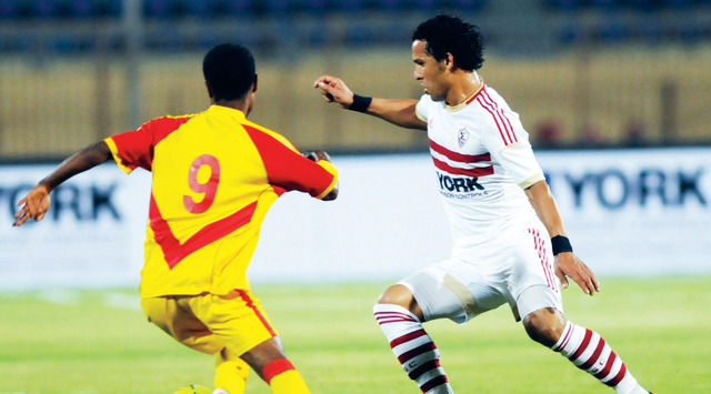 "من مباراة الزمالك و سان جورج الاثيوبي\t البيان"