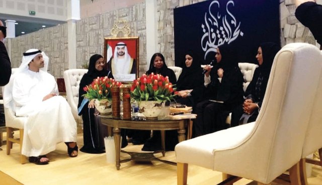 "عبد الله بن زايد خلال ندوة «بحر الثقافة»"