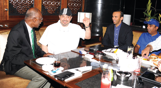 "طلال الفهد وأحمد عيد علي بن خليفة ويوسف عبد الله"