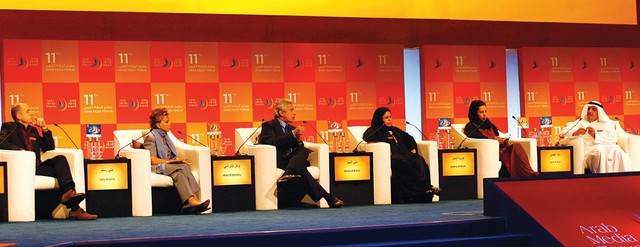 "خلال فعاليات منتدى الإعلام العربي السابق \tأرشيفية"