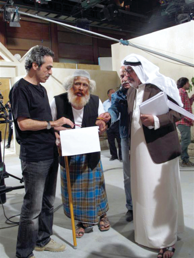 "بطال سليمان يعطي تعليماته أثناء التصوير"