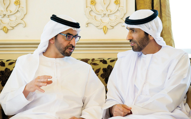 "حمدان وسعيد بن زايد"