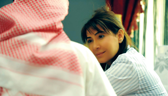 "هدى حسين في مشهد من المسلسل"